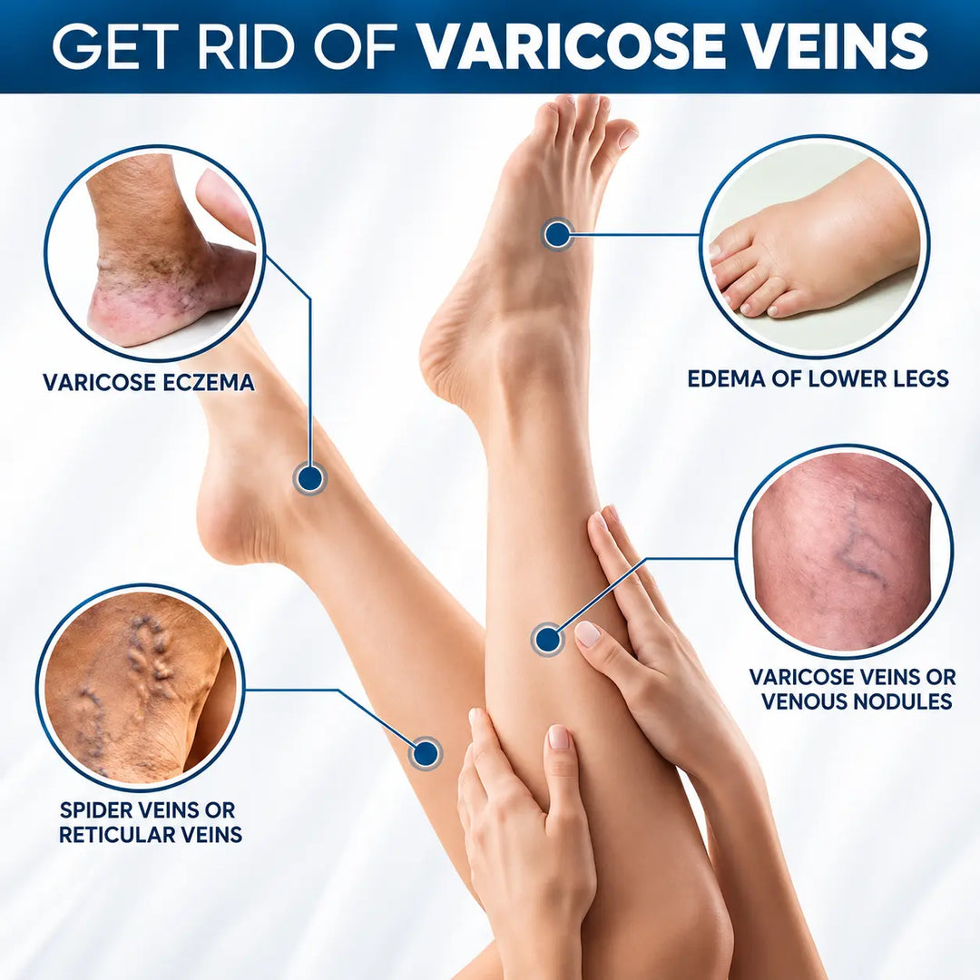 Varicose Vein Relief Patches | Natural Herbal Care for Tired, Heavy & Swollen Legs