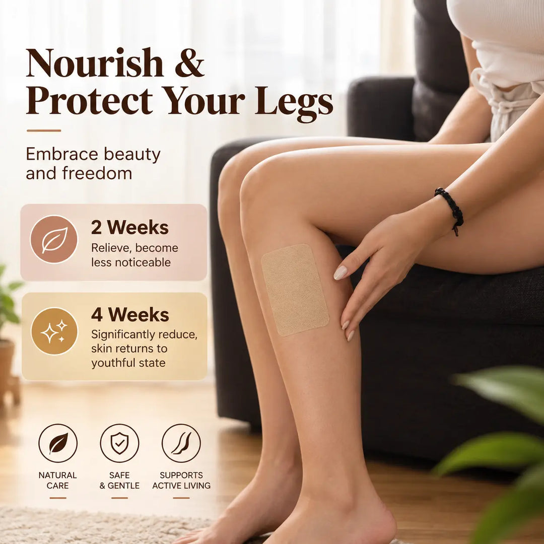 Varicose Vein Relief Patches | Natural Herbal Care for Tired, Heavy & Swollen Legs
